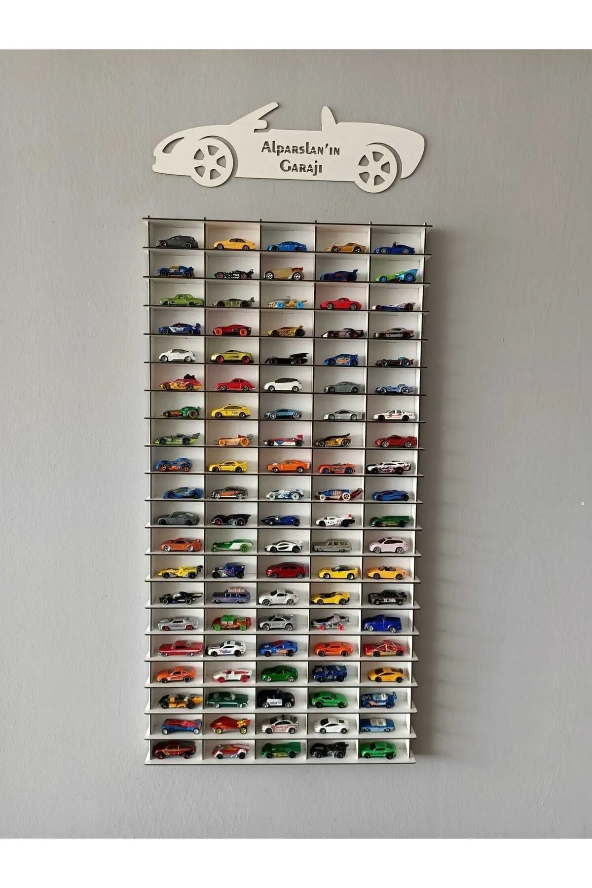 100 White Car Shelf- Vertical