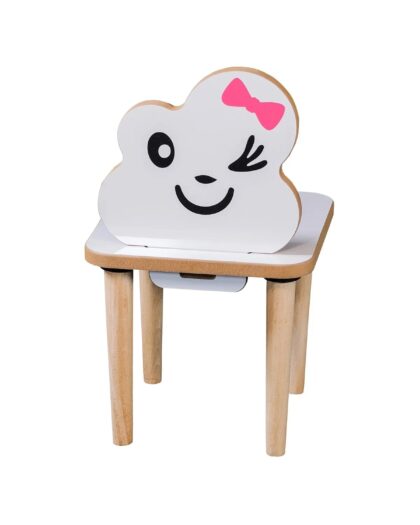 Children's  White Wooden Chair