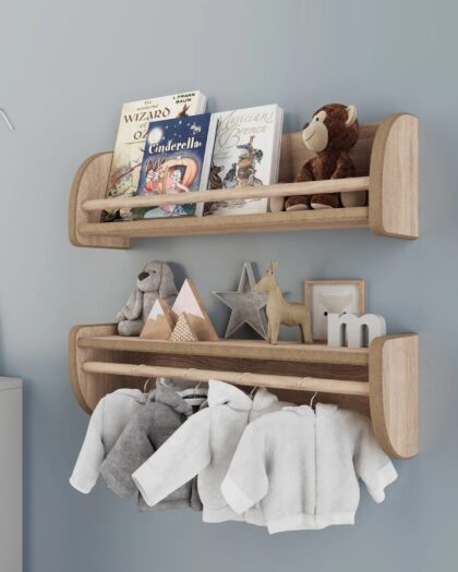 Montessori Double Multi-Purpose Decorative Wall Shelf - Sonomo