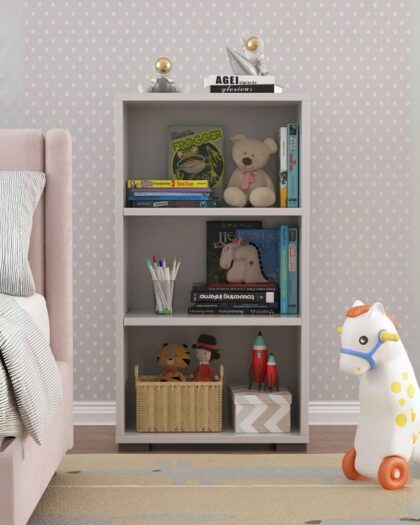 Multi-Purpose Bookcase 3 Shelf Cabinet White