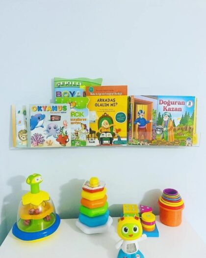 Single 50x5 Cm Bookcase Transparent Shelf