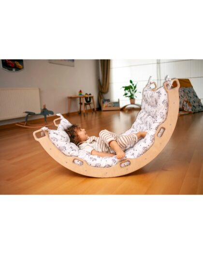 Montessori Arch and Pillow | Montessori Mobile | Climbing Bridge | Wooden MontessoriArch and Pillow