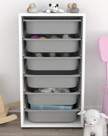 6 Meduim Basket Multi-Purpose Toy Organizer