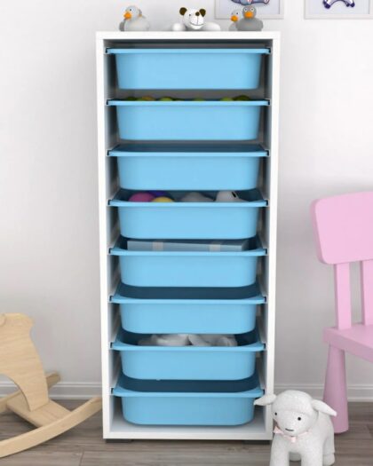  8 Basket Multi-Purpose Toy Cabinet