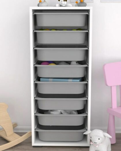  8 Basket Multi-Purpose Toy Cabinet