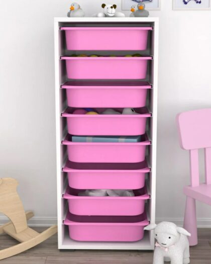  8 Basket Multi-Purpose Toy Cabinet
