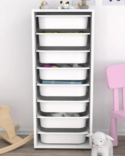  8 Basket Multi-Purpose Toy Cabinet