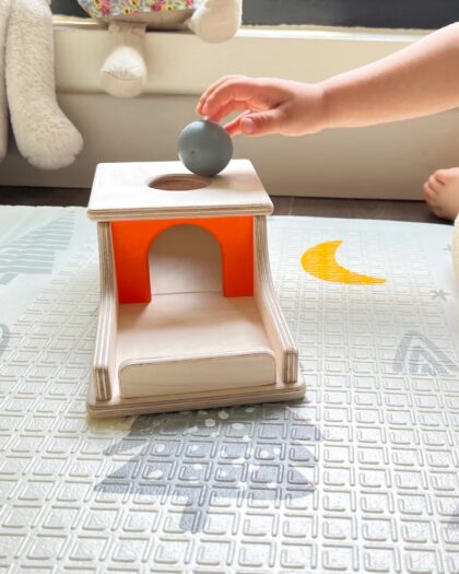 Montessori Continuity Box, Pastel Colored Balls, Educational Wooden Toy