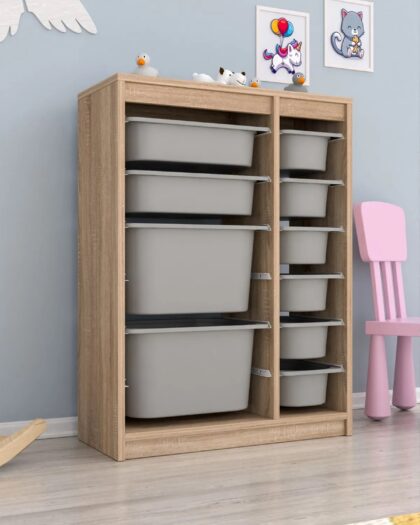 10Basket Multi-Purpose Toy Cabinet