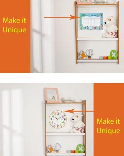 Multi-Purpose Organizer Montessori Bookcase Unit, Wall Shelf
