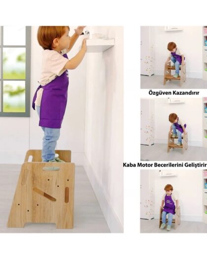 Child / Adult Montessori Wooden Step, Riser, Stool