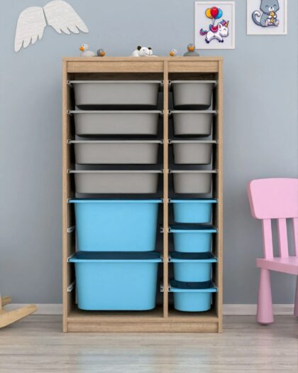 14 Basket Multi-Purpose Toy Cabinet