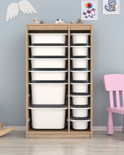 14 Basket Multi-Purpose Toy Cabinet