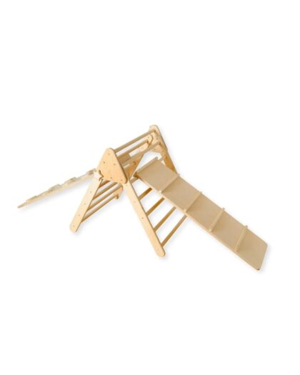 Montessori Climbing Triangle and 2 Ramps  | Pikler Wooden Climbing Ladder | Medium Size Climbing and Balance Toy