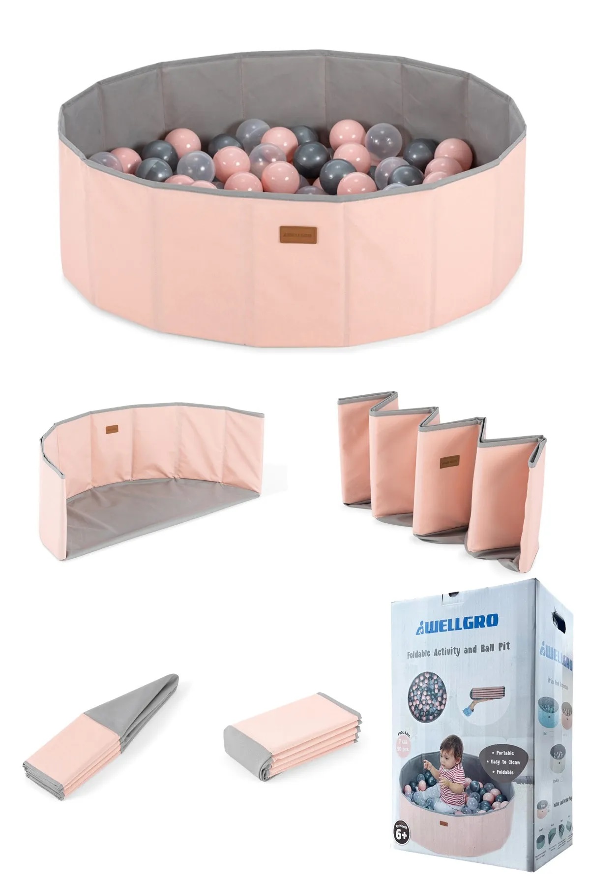 Folding Activity and Play Pool- pink