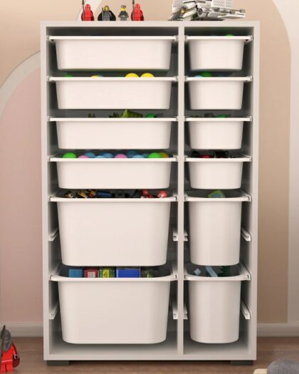 12Basket Multi-Purpose Toy Cabinet