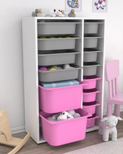 14 Basket Multi-Purpose Toy Cabinet