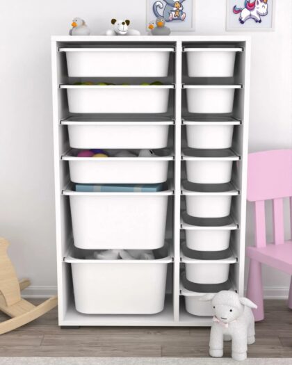 14 Basket Multi-Purpose Toy Cabinet