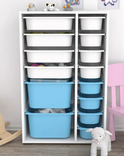 14 Basket Multi-Purpose Toy Cabinet