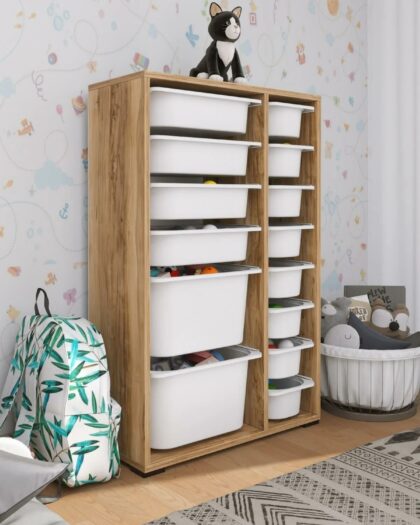 14 Basket Multi-Purpose Toy Cabinet