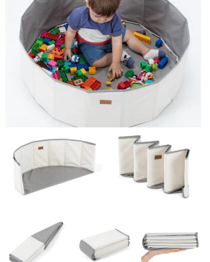 Folding Activity and Play Pool- white