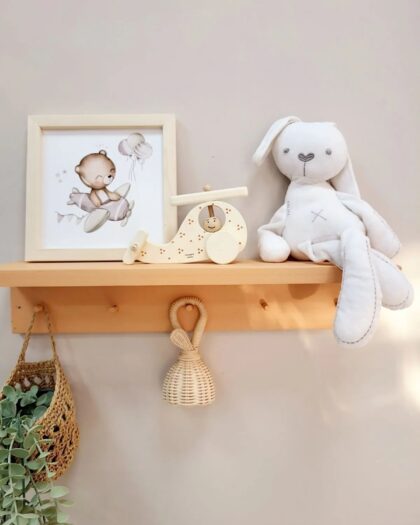 Wooden Toy Helicopter- Wheel Toy - Wooden Decorative Toy