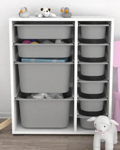 10 Basket Multi-Purpose Toy Cabinet