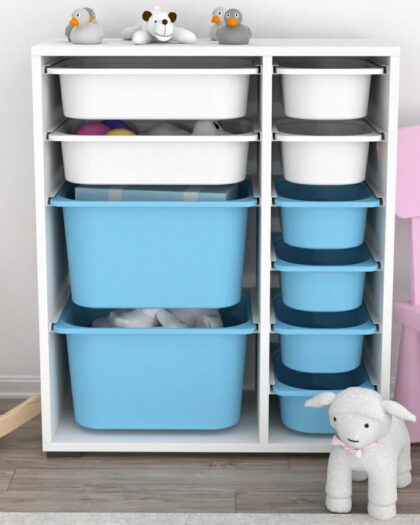 10Basket Multi-Purpose Toy Cabinet