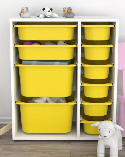 10Basket Multi-Purpose Toy Cabinet