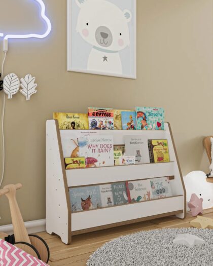 Montessori Children's Bookcase - White