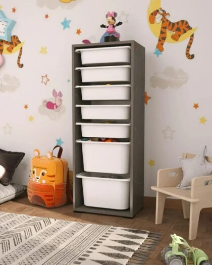 7 Basket Multi-Purpose Toy Cabinet