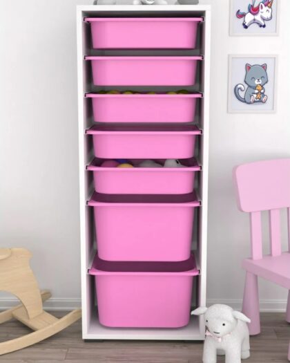 7 Basket Multi-Purpose Toy Cabinet