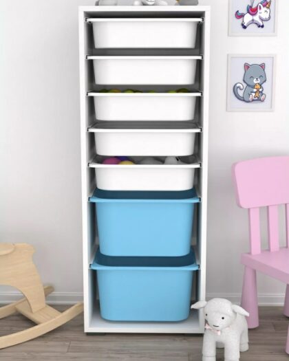 7 Basket Multi-Purpose Toy Cabinet
