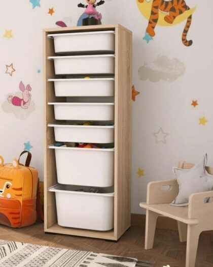 7 Basket Multi-Purpose Toy Cabinet