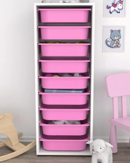 9 Meduim Basket Multi-Purpose Toy Cabinet